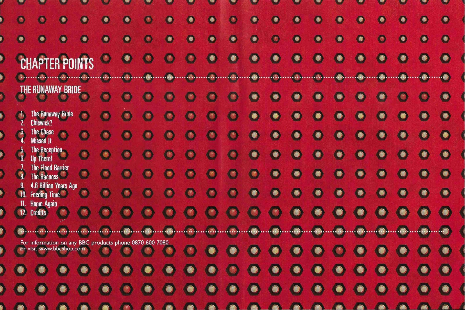 Middle of cover of BBCDVD 2380